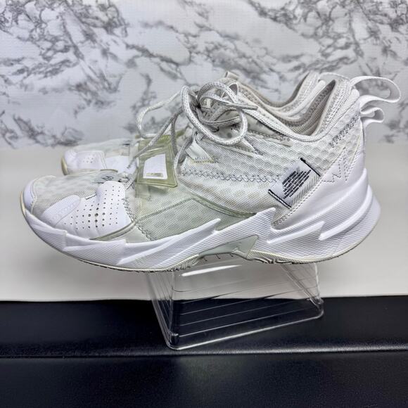 Nike Jordan Why Not Zer0.3 Basketball Shoes Mens Size 11.5 White Sneakers - Picture 4 of 15